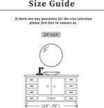 Black Round Mirror, Round Mirror 24 inch, Black Circle Mirrors Metal Frame, Wall Mounted Mirrors for Living Room, Bathroom, Wall, Entryway, Rustic. - Image 5