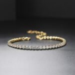 A D. ALLEN & DANMI. 18 K Gold Plated Love Bangle Bracelet Set Flexible Wide Wristband Bangle Bangle Set for Love - Image 5