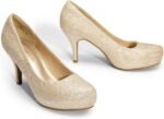 DREAM PAIRS Tiffany Women's Classic Elegant Versatile Low Stiletto Heel Dress Platform Pumps Shoes - Image 4