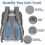 PILLANI Baby Diaper Bag Backpack - Large Bag for Boys & Girls, Waterproof Diaper Backpack - Travel Diaper Bags w/Changing Pad, Baby Registry Search & Shower Gifts - Essentials Must Haves Newborn Stuff - Image 7