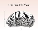 Kitsch Aluminum Foil Heat Cap for Deep Conditioning - Reusable Hair Streamer For Coloring, Perm & Treatment, Heat Cap with Elastic Band, Processing Caps for Hair, Shower Caps for Sauna, Shower & Spa - Image 4