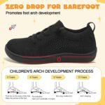 LeIsfIt Toddler Shoes Girls Boys Wide Shoes Kids Zero Drop Minimalist Sneakers Barefoot Slip on Tennis Sneakers - Image 4