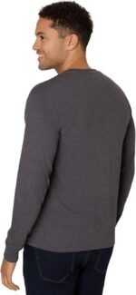 Hanes Mens T-Shirts, Men's Beefyt Henley Shirts, Men's Cotton Long Sleeve Shirts - Image 3
