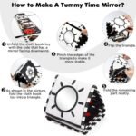 URMYWO Black and White Baby Toys, Tummy Time High Contrast Newborn Toys 0-3 Months, Soft Baby Book, Visual Stimulation Montessori Sensory Infant Toys 0-6-12 Months, Shower Gift for Boys Girls - Image 3