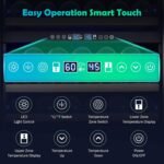 200 Bottle Dual Zone Wine Fridge - 24 Inch Large Wine Cooler Refrigerator, Freestanding and Built-in Design, Upgraded Compressor Cooling, Intelligent Temperature Memory - Image 3