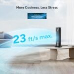 DR.PREPARE Tower Fan for Bedroom, 25 dB Quiet DC Bladeless Fan with Remote, 8 Speeds, 1-8H Timer, 80° Oscillating Fans for Indoors, 16 Inch Portable Desk Table Fans for Room, Home, Office - Image 4