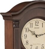 Seiko Gold Tone & Arched Wall Clock with Pendulum and Dual Chimes, 25 x 12.25 x 5 Inch - Image 4