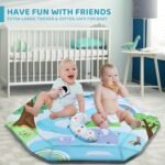 Baby Gym Play Mat, 8-in-1 Tummy Time Mat & Ball Pit with 6 Toys, Washable Baby Activity Play Mat for Visual, Hearing, Sensory, Motor Development, Baby Toys Gift for Toddler Infant 0-3-6-9-12 Months - Image 5