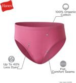 Hanes girls Organic Underwear, Brief & Hipster, Toddler & Girl Sizes, Pure Comfort Organic 100% Cotton Panties, 8-pack - Image 4