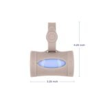 Ubbi Retractable On-the-Go Bag Dispenser for Baby Travel, Diaper Bag Accessory Must Have for Newborns, Helpful Baby Accessory, Taupe - Image 3