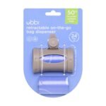 Ubbi Retractable On-the-Go Bag Dispenser for Baby Travel, Diaper Bag Accessory Must Have for Newborns, Helpful Baby Accessory, Taupe - Image 8