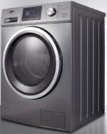 Summit Appliance SPWD2203P 24" Wide 115V Washer/Dryer Combo in Platinum for Non-Vented Use, 2.7 Cu.Ft. Capacity, LCD Display, 16 Wash Cycles, 1300 RPM, Stainless Steel Drum, Child Lock - Image 3