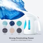 HiLIFE Steamer for Clothes, Portable Handheld Design, 240ml Big Capacity, 700W, Strong Penetrating Steam, Removes Wrinkle, for Home, Office(ONLY FOR 120V) (Blue) - Image 4