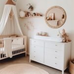 Barnyard Designs Rattan Bathroom Mirror – Rustic Farmhouse Style Handmade Wicker Rattan Frame - Boho Mirror for Nursery Wall Décor (25.5", Round) - Image 4