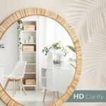 Barnyard Designs Rattan Bathroom Mirror – Rustic Farmhouse Style Handmade Wicker Rattan Frame - Boho Mirror for Nursery Wall Décor (25.5", Round) - Image 8