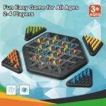 Chain Triangle Chess Game, Geometric Chess Game, Board Games for Family Night, Family Games for Kids and Adults, 2 to 4 Players - Image 3