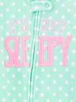 Simple Joys by Carter's girls Loose-Fit Flame Resistant Fleece Footed Pajamas - Image 4