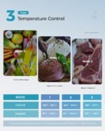 EUHOMY Mini Fridge with Freezer, 3.2 Cu.Ft Mini Refrigerator, Dorm Fridge with 2 Door For Bedroom/Apartment/Office-Food Storage Cooling Drink, Black - Image 4