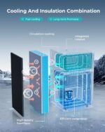 EUHOMY Mini Fridge with Freezer, 3.2 Cu.Ft Mini Refrigerator, Dorm Fridge with 2 Door For Bedroom/Apartment/Office-Food Storage Cooling Drink, Black - Image 5