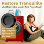 Anti Vibration Pads for Washing Machine with HexaGrip - Stops Washer Dryer Moving, Walking - Prevents Noise, Vibration Transfer - Rubber Antivibration Stabilizer Support Feet Mat - VIBRASHIELD 4 Pack - Image 4