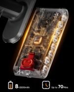 Cordless Vacuum Cleaner, 650W/55KPA, 70 Mins Runtime Self-Standing Stick Vacuum, Vacuum Cleaners for Home with Anti-Tangle Brush, Smart Display, 1.8L Cup Vacuum for Pet Hair/Carpet/Floor (Gold) - Image 4