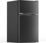 3.1 Cu.Ft Mini Fridge with Freezer, 2 Door Compact Refrigerator, Mini Fridge with Adjustable Removable Glass Shelves for Bedroom, Office, Dorm or Apartment, Black - Image 2