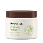 Aveeno Positively Radiant Moisturizing Face & Neck Night Cream with Tone Correcting Soy & Niacinamide, Night Cream Targets Dull Skin & Evens Skin Tone & Texture, Hypoallergenic, 1.7 oz - Image 2