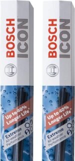 BOSCH 22A22B ICON Beam Wiper Blades - Driver and Passenger Side - Set of 2 Blades (22A & 22B) - Image 2