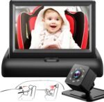 Baby Car Mirror with 4.3'' HD Night Vision Function Display, Safety Car Seat Camera with Wide Crystal Clear View, Easily Observe The Baby’s Move(Not USB) - Image 2
