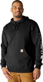 Carhartt Men's Loose Fit Midweight Logo Sleeve Graphic Sweatshirt - Image 2