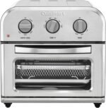 Cuisinart Compact Air Fryer Toaster Oven, Stainless Steel Fryer with 6-in-1 Functions, Adjustable Temperature, Includes Oven Rack, Baking Pan and Air Fry Basket, TOA-26 - Image 2