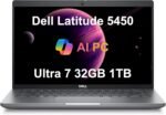 Dell Latitude 5450 5000 AI Business Laptop (14" FHD, Intel 12-Core Ultra 7 155U (> i7-1355U), 32GB DDR5 RAM, 1TB SSD) Backlit, 1080p IR Webcam, 2X Thunderbolt 4, Ethernet, Wi-Fi 6E, Win 11 Pro, 2025 - Image 2