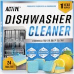 Dishwasher Cleaner And Deodorizer Tablets - 24 Pack Deep Cleaning Descaler Pods for Dish Washer Machine, Heavy Duty, Septic Safe, Natural Limescale Remover, Calcium, Odor, Smell - 12 Month Supply - Image 2