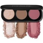 FOCALLURE Blush and Highlighter Palette,3 in 1 Contour Palette,Cruelty-Free Matte Bronzer Powder,Shimmer Illuminator Highlighters for a Glowing Look,#10 - Image 2