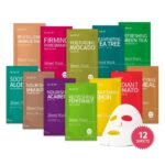 GLAM UP Premium Facial Sheet Mask 12 Combo (Pack of 12) | Clean Face Masks Skincare, Hydrating Face Masks, Moisturizing, Soothing, Beauty Mask For All Skin Type Variety Beauty Mask Set - Image 2