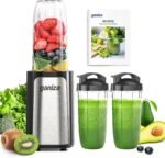 Ganiza Blender for Smoothies, 14Pcs Personal Blender for Shake and Smoothies for Kitchen with 3 Portable Cups (1x24oz & 2X17oz), Single Serve Smoothie Maker, Nutritious Recipe - Image 2