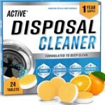 Garbage Disposal Cleaner Deodorizer Tablets - 24 Pack, New Powerful XL Foaming Tablet - Fresh Citrus Foam Sink Garburator Disposer Freshener, Natural Kitchen Drain Cleaning Care - 1 Year Supply - Image 2
