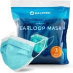 HALYARD FLUIDSHIELD level 3 Disposable Procedure Mask w/SO SOFT Lining/Earloops - Image 2