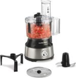 Hamilton Beach Food Processor & Vegetable Chopper for Slicing, Shredding, Mincing, and Puree, 10 Cups + Easy Clean Bowl Scraper, Black and Stainless Steel (70730) - Image 2