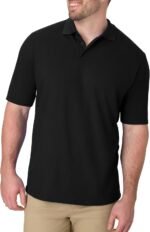 Hanes Men’s X-Temp Short Sleeve Polo Shirt, Midweight Men's Shirt - Image 2