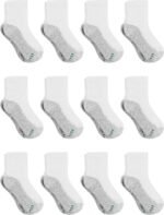 Hanes boys Socks, Double Tough Cushioned Ankle and No Show, 12-pair Packs - Image 2