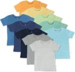 HonestBaby Baby Toddler & Kids' 100% Organic Cotton Short Sleeve T-Shirts (10-Pack) - Image 2