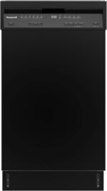 Honeywell 18 Inch Dishwasher with 8 Place settings, 6 Washing Programs, Stainless Steel Tub, UL/Energy Star- Black - Image 2