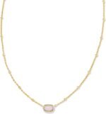 Kendra Scott Mini Elisa 14k Gold-Plated Satellite Short Pendant Necklace, Fashion Jewelry for Women - Image 2