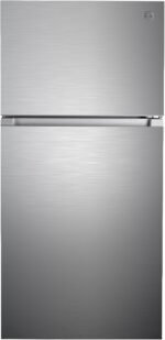 Kenmore 46-62315 30" Top Mount Refrigerator with Freezer-Adjustable Shelving, Humidity-Controlled Crispers, Optional Ice Maker, LED Light, ENERGY STAR Certified, 18.2 cu. ft. Capacity-Stainless Steel - Image 2