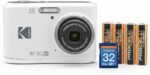 Kodak PIXPRO FZ45 Friendly Zoom Digital Camera (White) Bundle with 32GB SD Card and AA Batteries (4-Pack) (3 Items) - Image 2