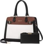 LOVEVOOK Purses and Handbags for Women, Tote Shoulder Bag Satchel Black Purse and PU Leather Top Handle for ladies - Image 2