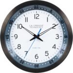La Crosse Technology 404-54667-INT 10-Inch Atomic Chapter Ring Stainless Steel Analog Clock - Image 2