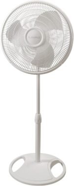 Lasko 2520 Oscillating Stand Fan,White 16 Inch - Image 2