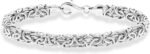 Miabella Italian 925 Sterling Silver Byzantine Bracelet for Women, Handmade in Italy - Image 2